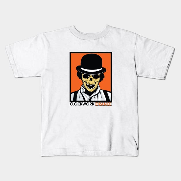 CLOCKWORK ORANGE HORROR Kids T-Shirt by theanomalius_merch